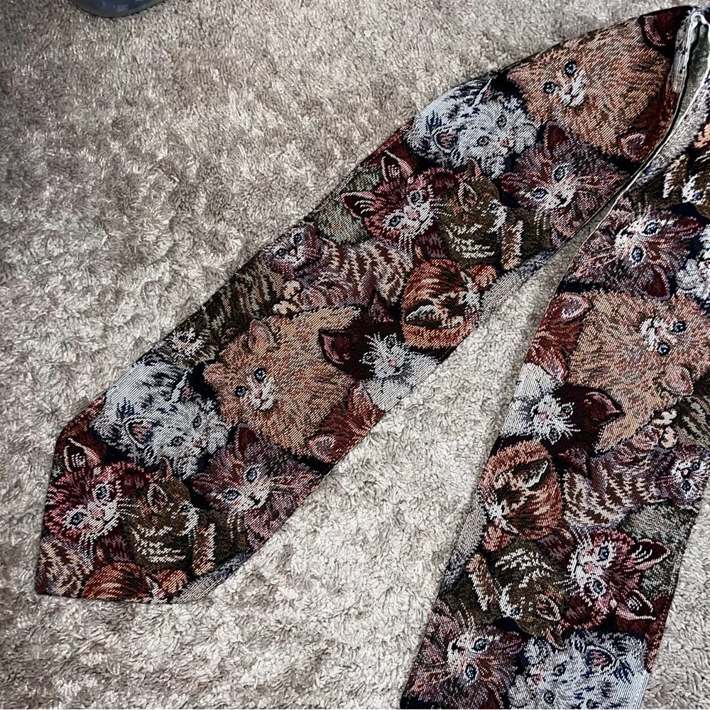 Long Thin Cat Tapestry Runner 50x6”